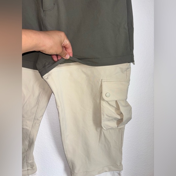 Outdoor Voices RecTrek Zip-Off Pants in Tea Tree Colorblock | Size M - Picture 3 of 7
